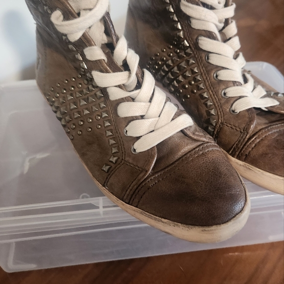 Leather High Tops - Picture 2 of 6